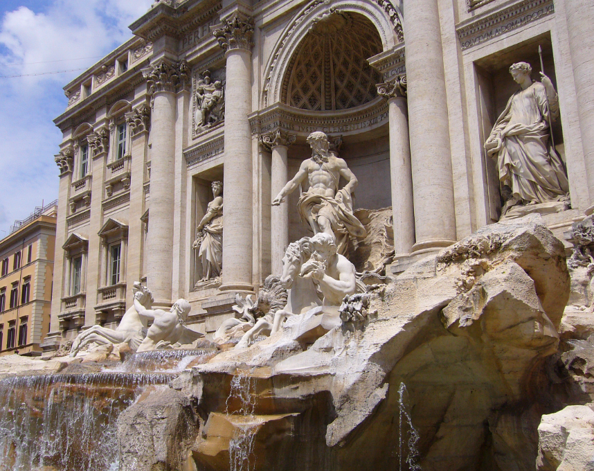 A fonte de Trevi conhece a escultura de pedra Xingyan: um choque de esculturas de pedra chinesa e ocidental