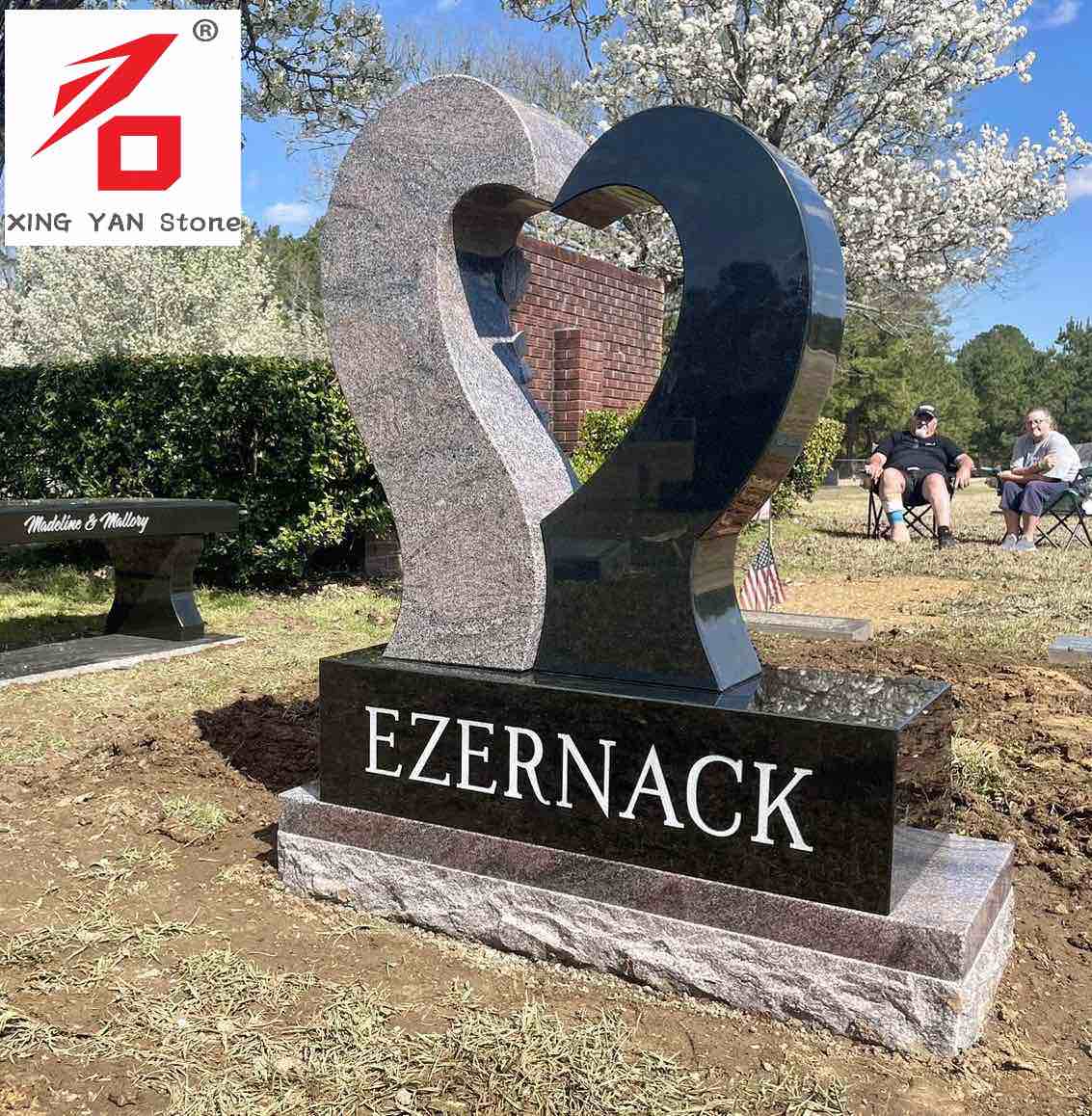 China Xingyan Manufacturing - Tombstone em forma de amor
