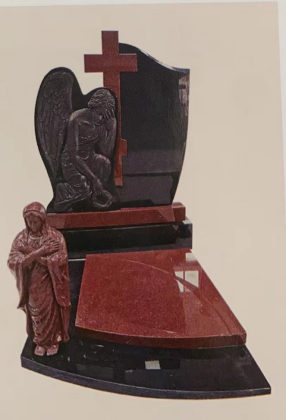 China Xingyan - Tomba de escultura em pedra religiosa (Angel e Virgin Mary Shaped)