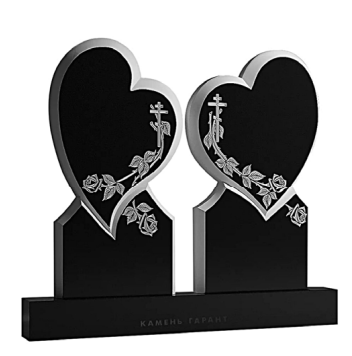 Estilo chinês Xingyan Russo Double Heart Símbolo Religioso Arte Tombstone