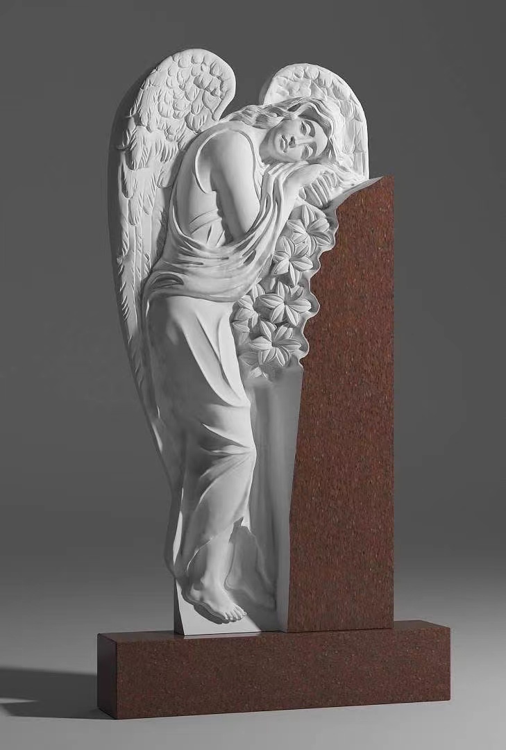 Tombsto de arte do anjo do estilo russo do estilo russo chinês Xingyan