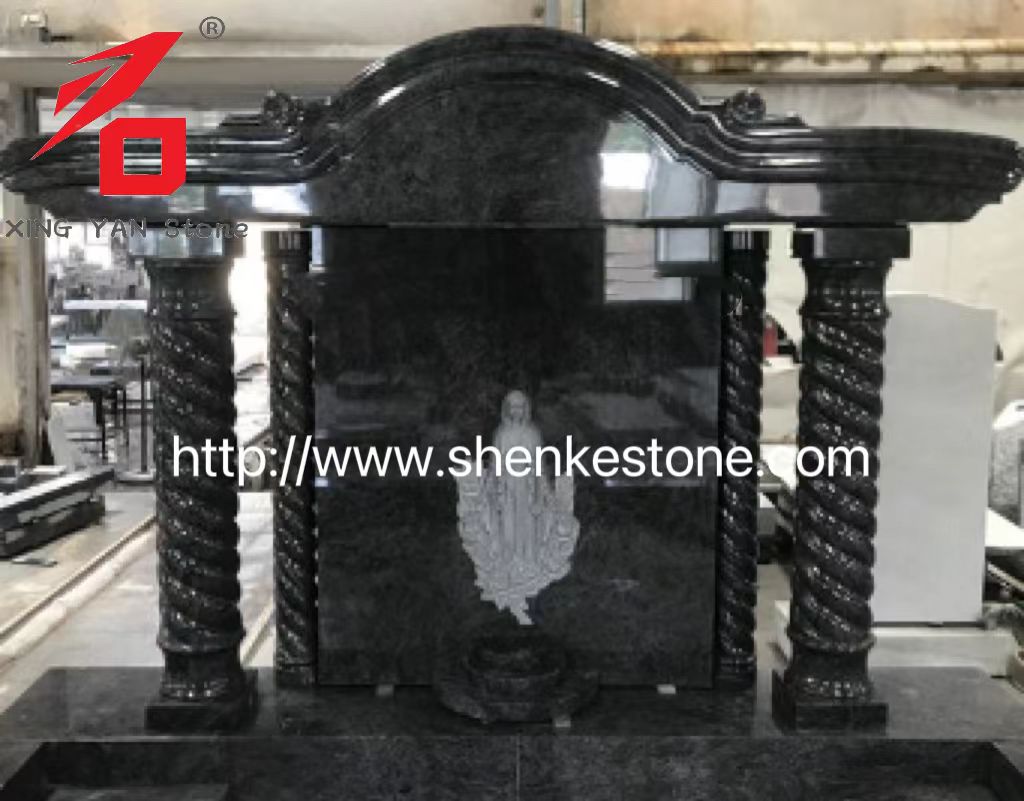 Irlanda Design Bahama Blue Granite Angel Monument
