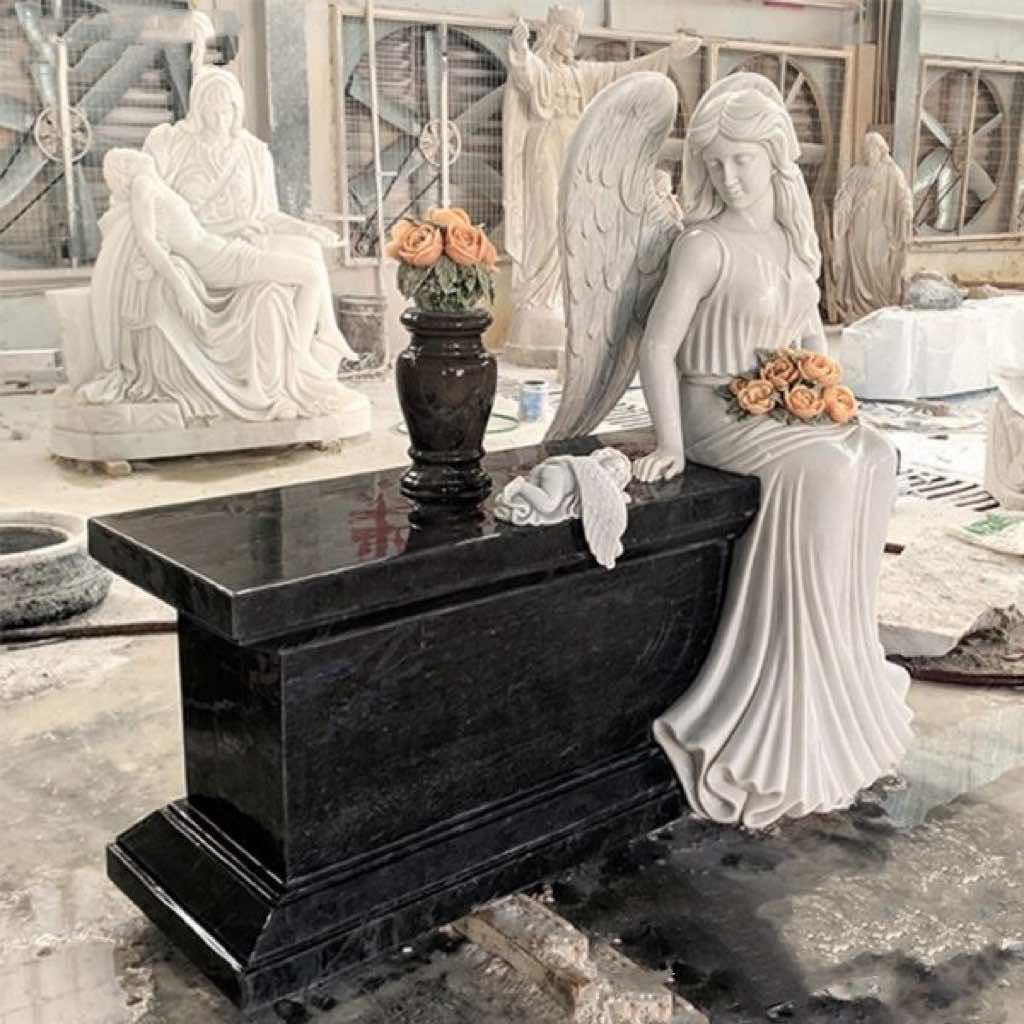 Lápide de mármore guardião do anjo Xingyan