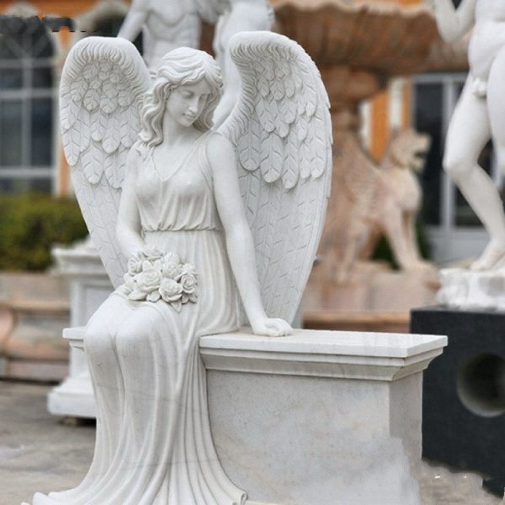 Escultura de pedra anjo de estilo europeu Xingyan