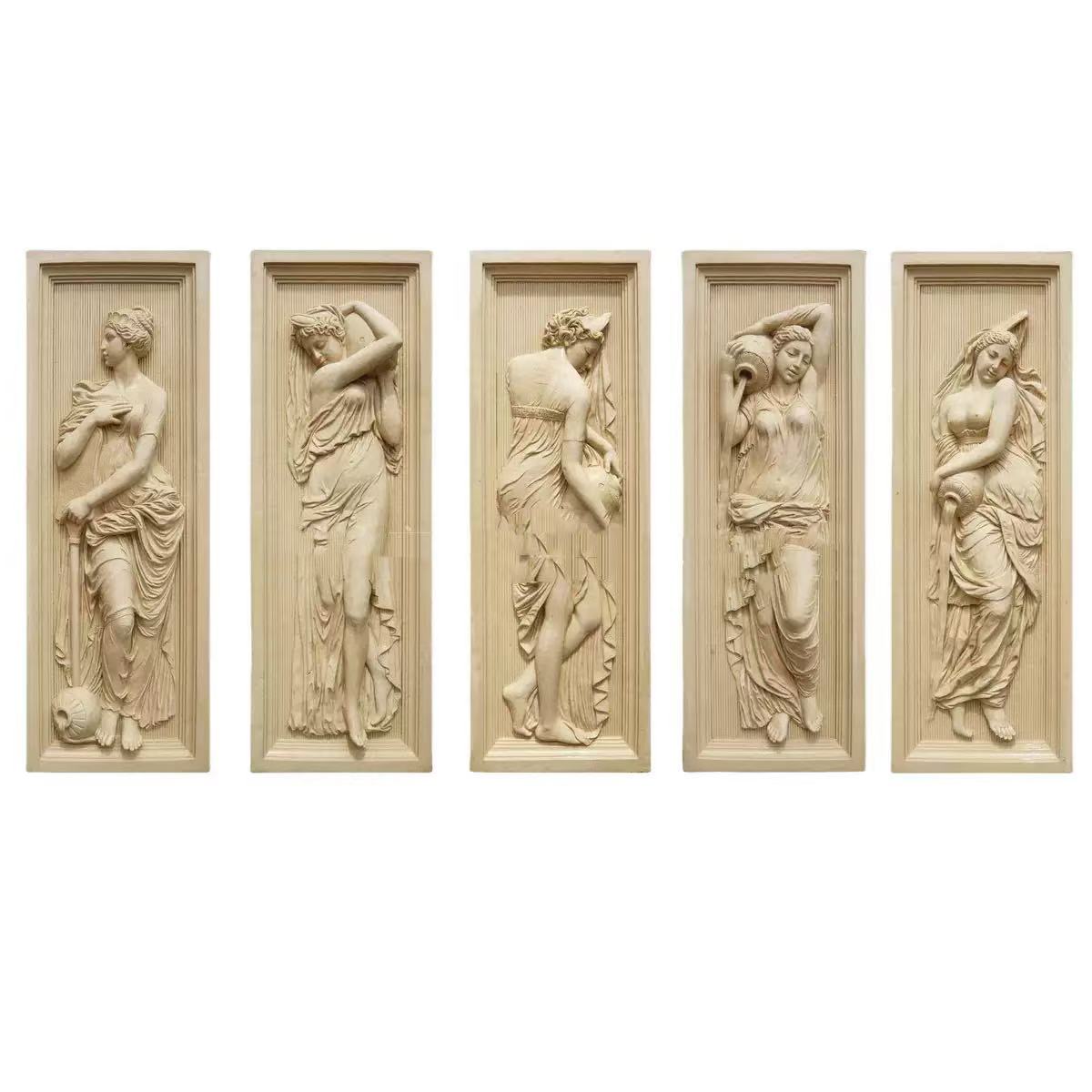Conjunto de alívio da figura bege egípcia de estilo europeu Xingyan